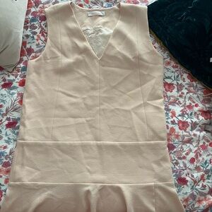 See By Chloe Pale peach V-Neck Sheath Mini Dress